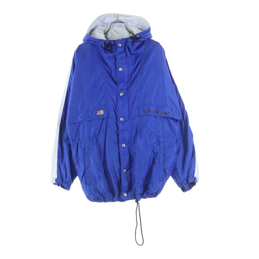 POLO SPORT RALPH LAUREN(ポロスポーツラルフローレン) Nylon Jacket ナイロンジャケット フーディー ブルー