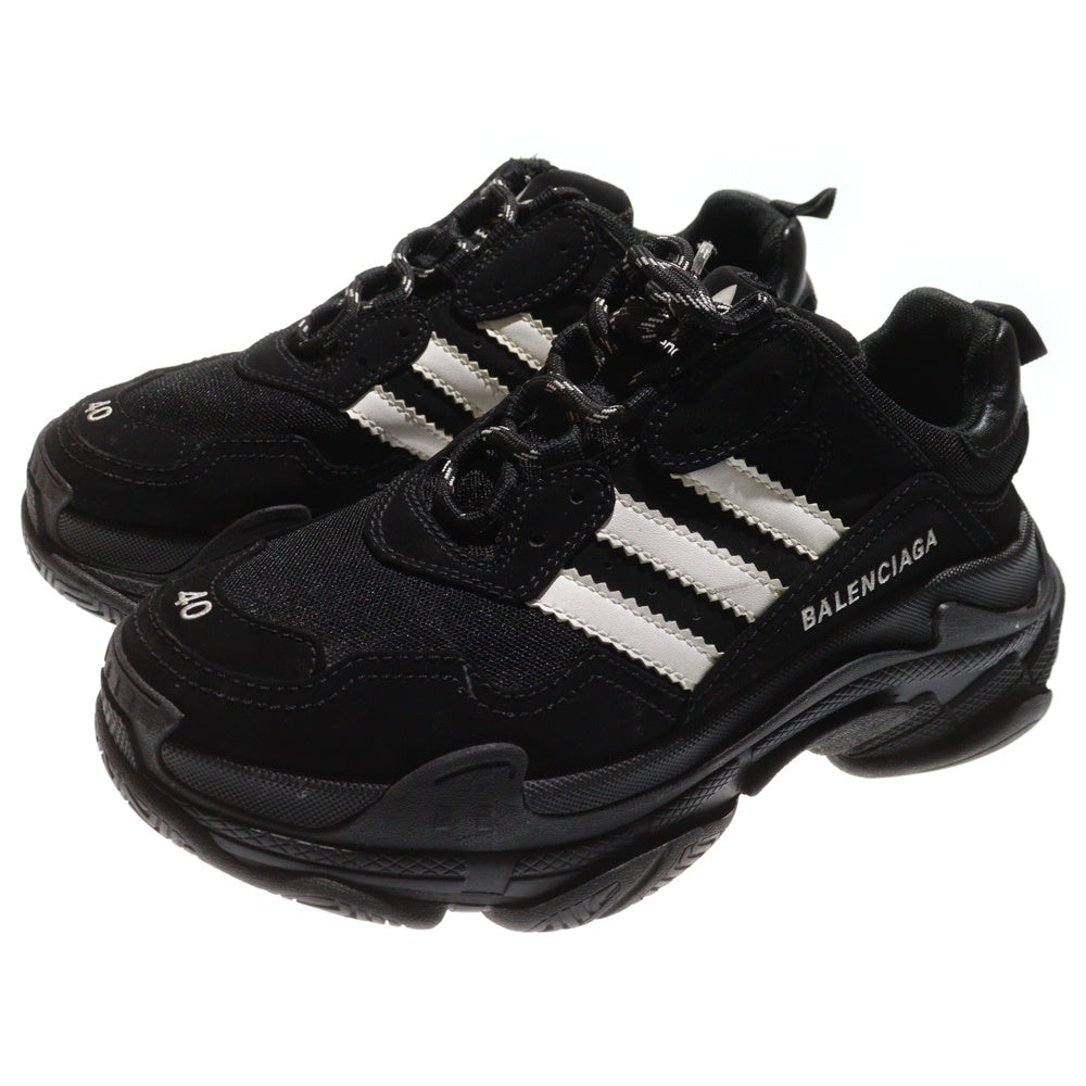 BALENCIAGA(バレンシアガ) ×adidas Triple S Sneaker アディダス トリプルS ローカットスニーカー ブラック 712821