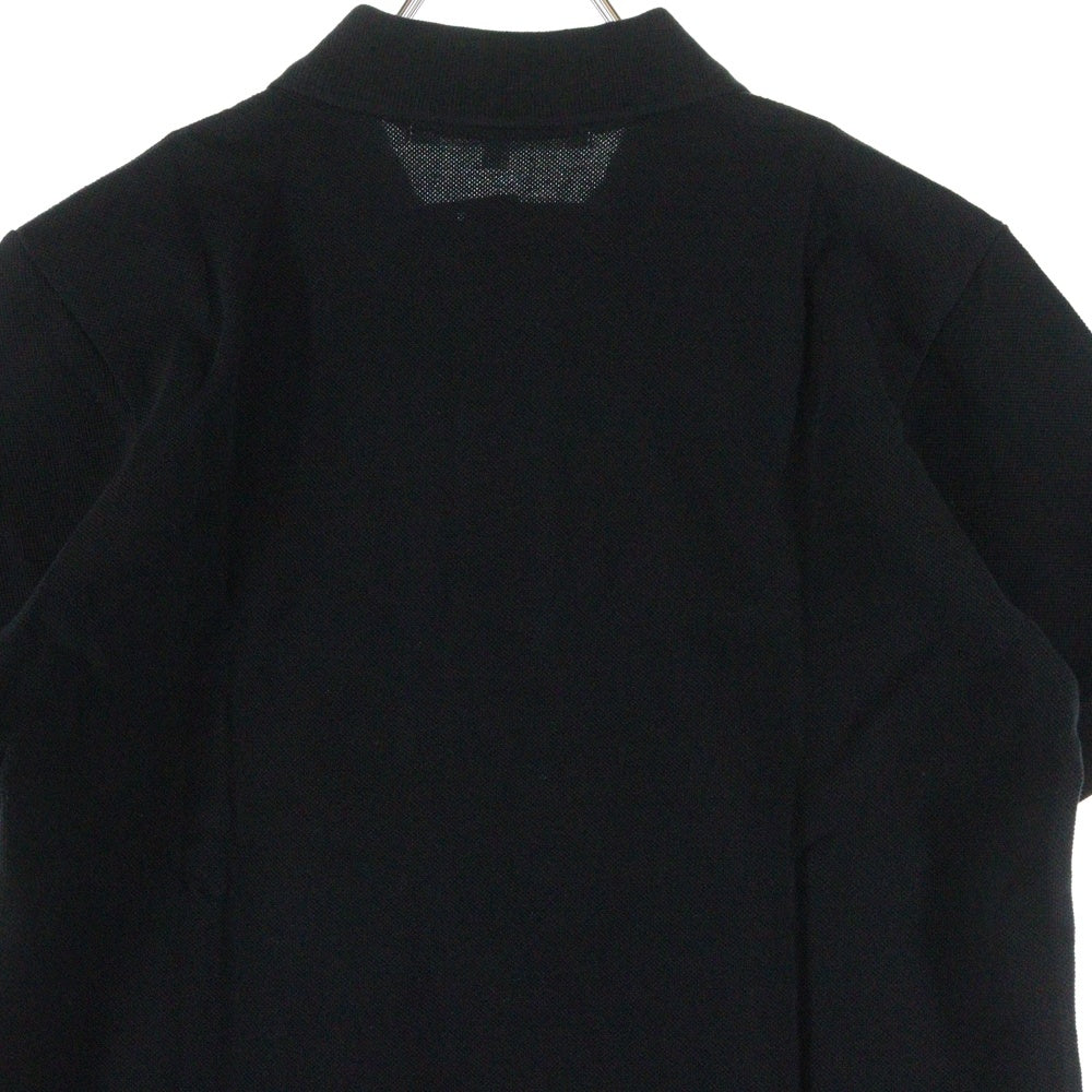 PLAY COMME des GARCONS(プレイコムデギャルソン) S/S Polo Shirt ロゴ刺繍 半袖ポロシャツ ブラック AZ-T005