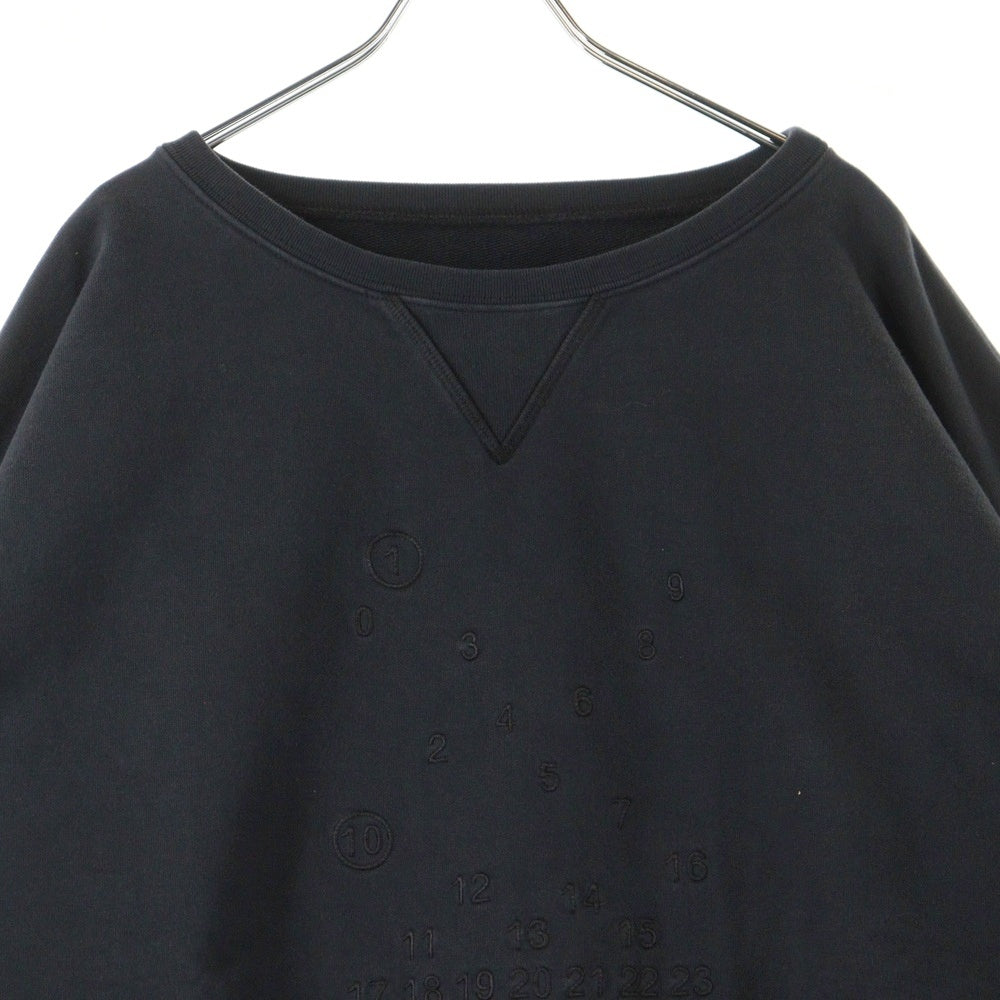 Maison Margiela 1 10(メゾンマルジェラ 1 10) 23SS Sweatshirt ロゴ刺繍 クルーネックスウェットトレーナー グレー S50GU0208 S25520