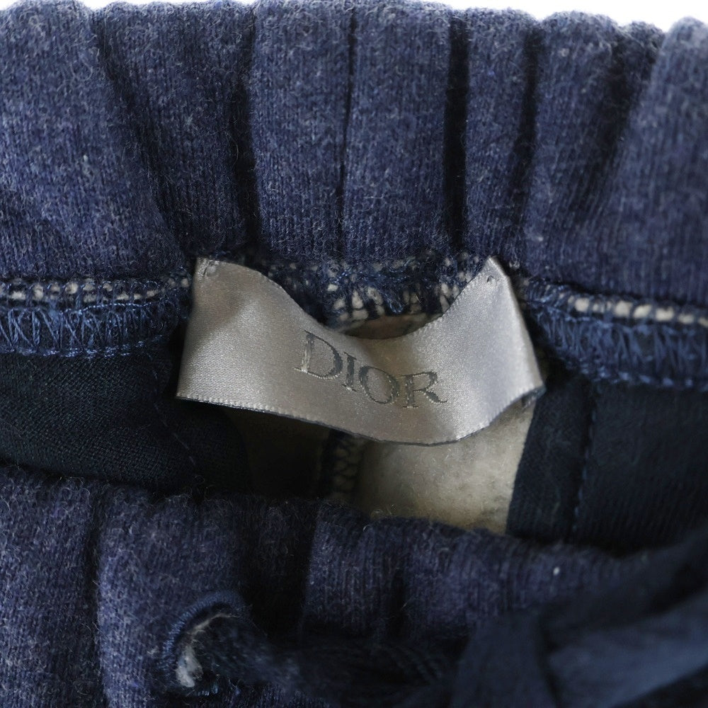 DIOR(ディオール) Logo Patch Cotton Wool Cashmere Blend Pants ロゴパッチ カシミヤ混 スウェットパンツ ネイビー 213J131A0796