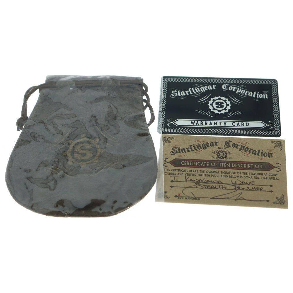 STARLINGEAR(スターリンギア) Kanagawa Wave Stealth Puncher ステルスカナガワウェーブ パンチャーリング チタン ブルー