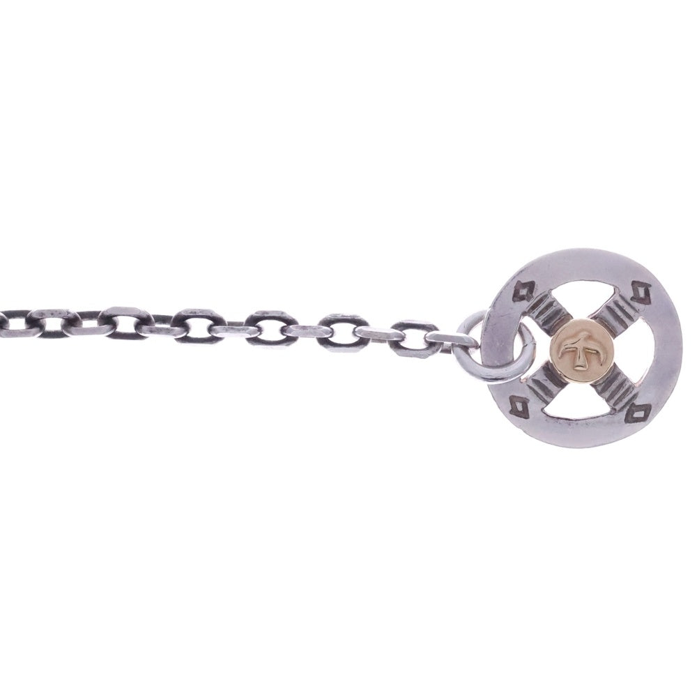 goro's(ゴローズ) メタル付きホイール細角チェーン ネックレスチェーン シルバー/ゴールド