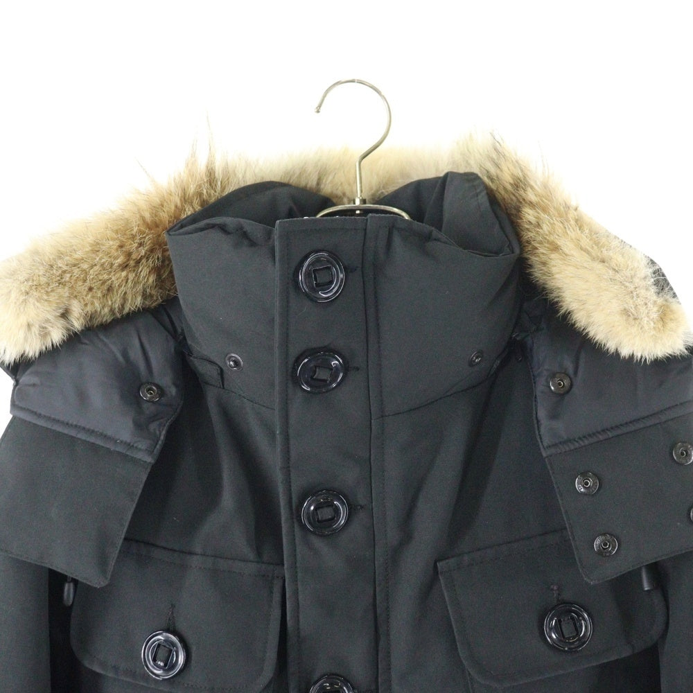 CANADA GOOSE(カナダグース) RUSSELL ラッセル ファーフーデッド ナイロン ダウンジャケット ブラック 2301JM