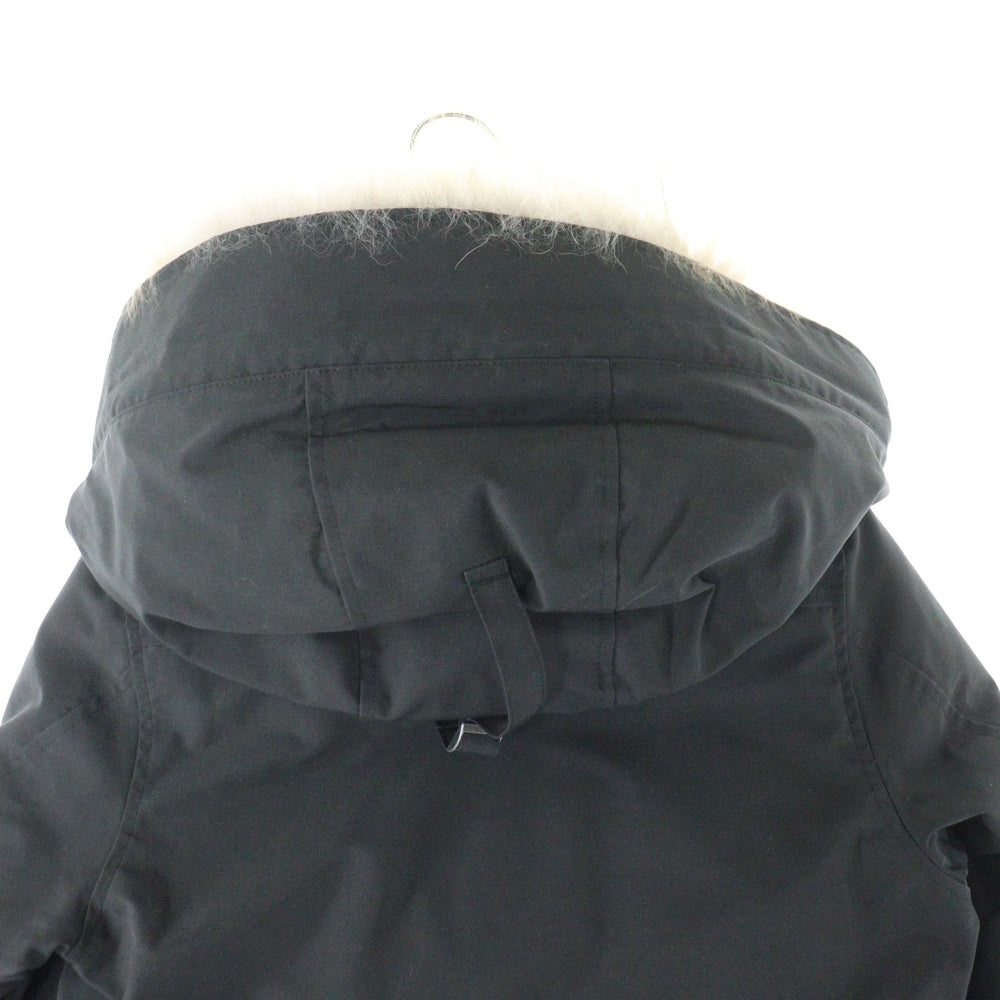 CANADA GOOSE(カナダグース) RUSSELL ラッセル ファーフーデッド ナイロン ダウンジャケット ブラック 2301JM