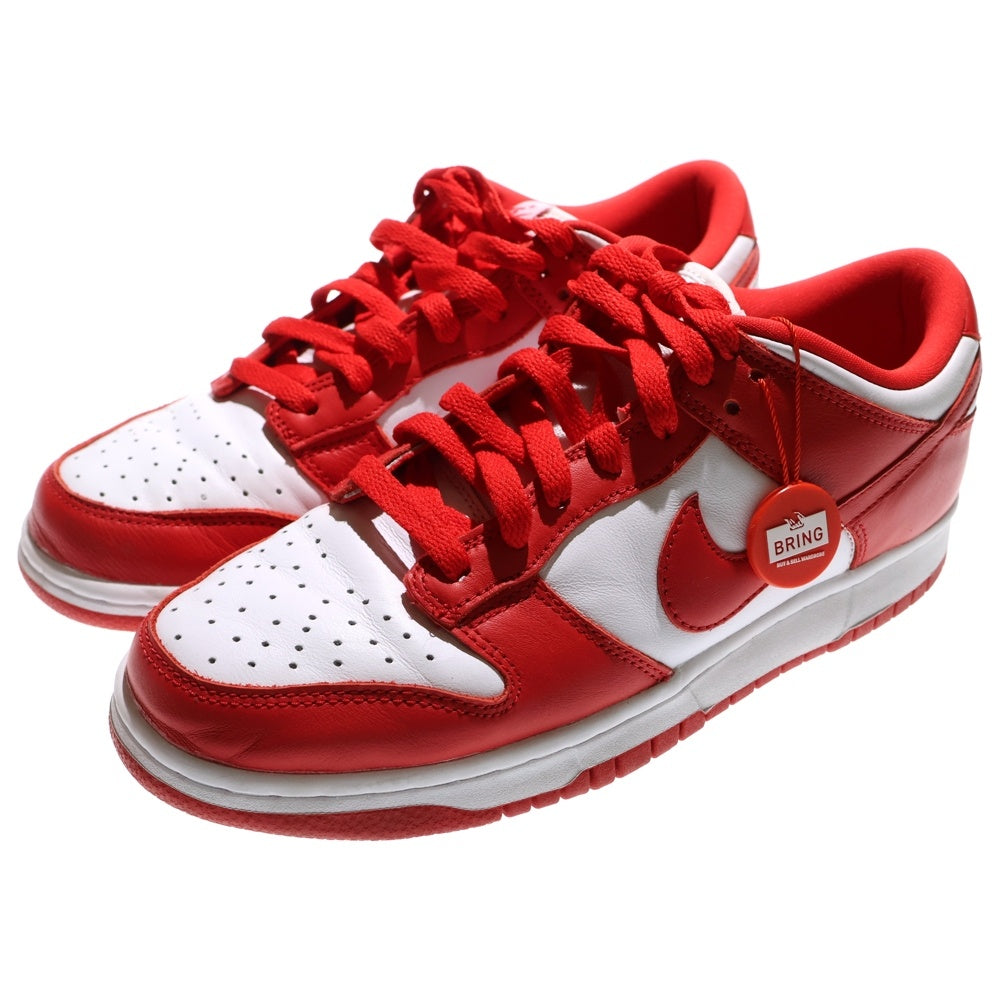 NIKE(ナイキ) DUNK LOW SP ST Johns White University Red ダンク セントジョーンズ ローカットスニーカー US8.5/26.5cm レッド/ホワイト CU1727-100