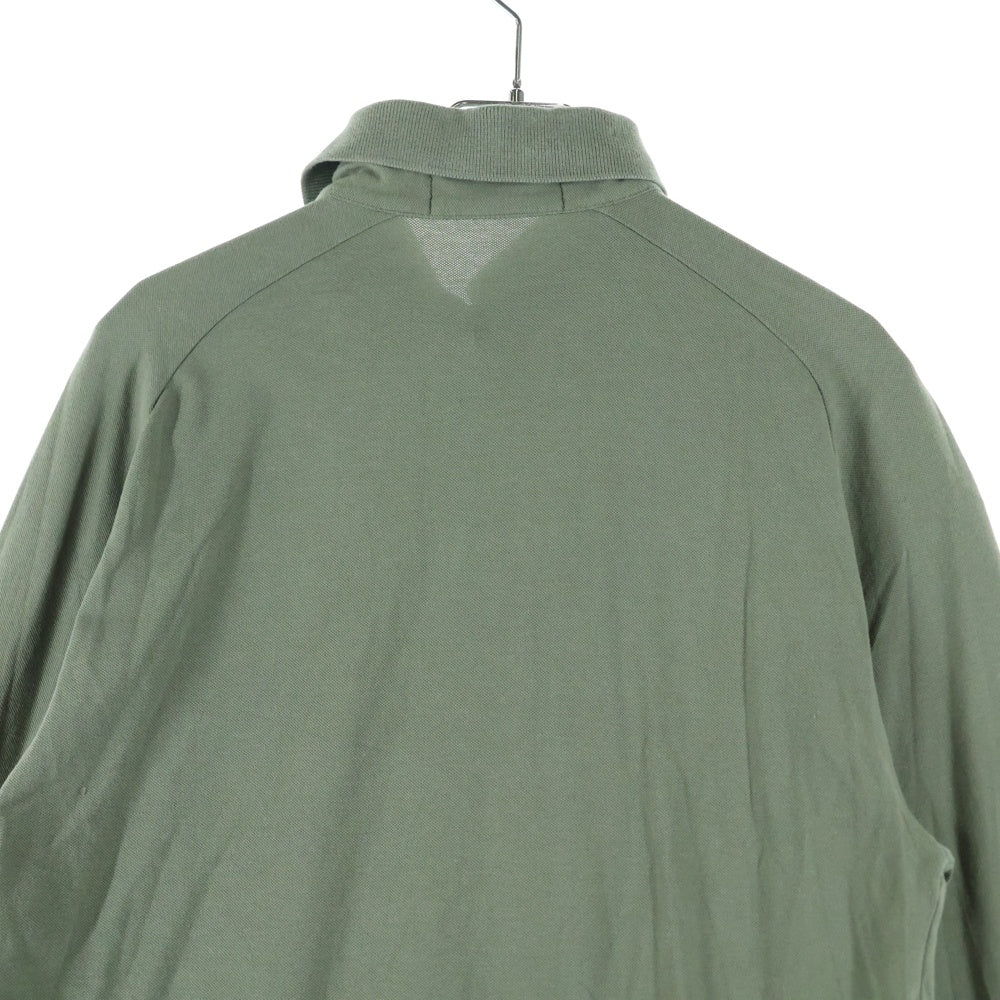 STONE ISLAND(ストーンアイランド) フロント ワンポイント刺繍 長袖ポロシャツ カーキ 721521617