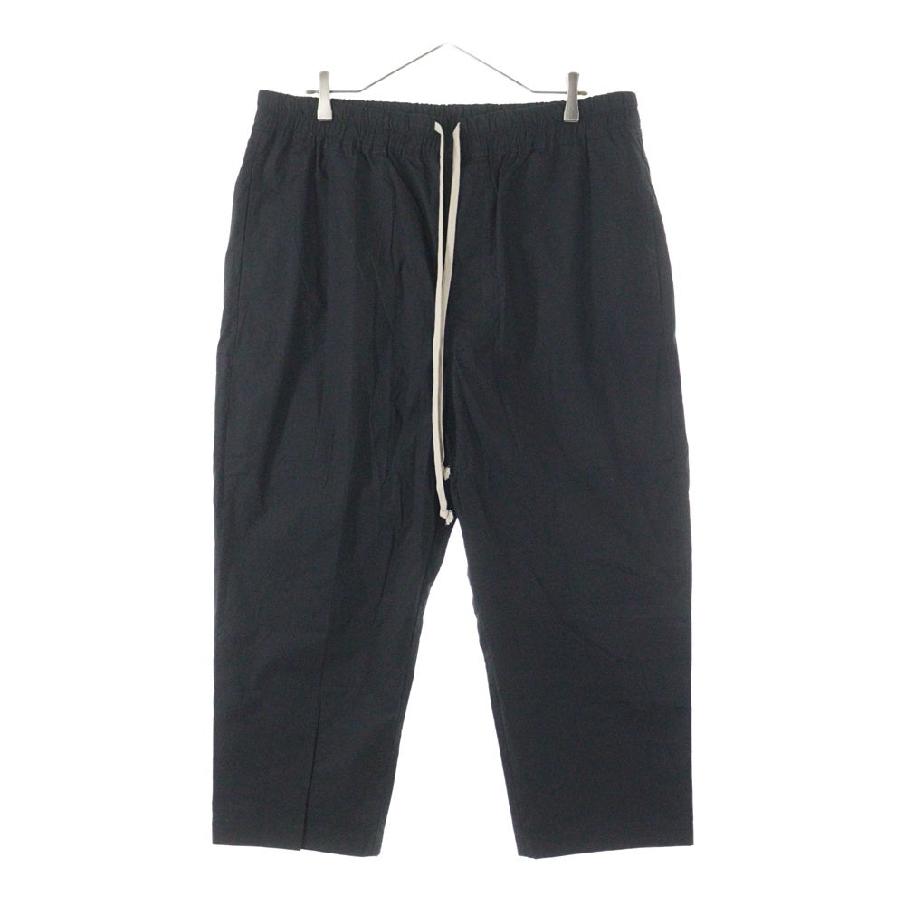 Rick Owens(リックオウエンス) 20SS Drawstring Poplin Astaires Cropped Pant ドローストリング クロップドパンツ ブラック RR20S7395-P
