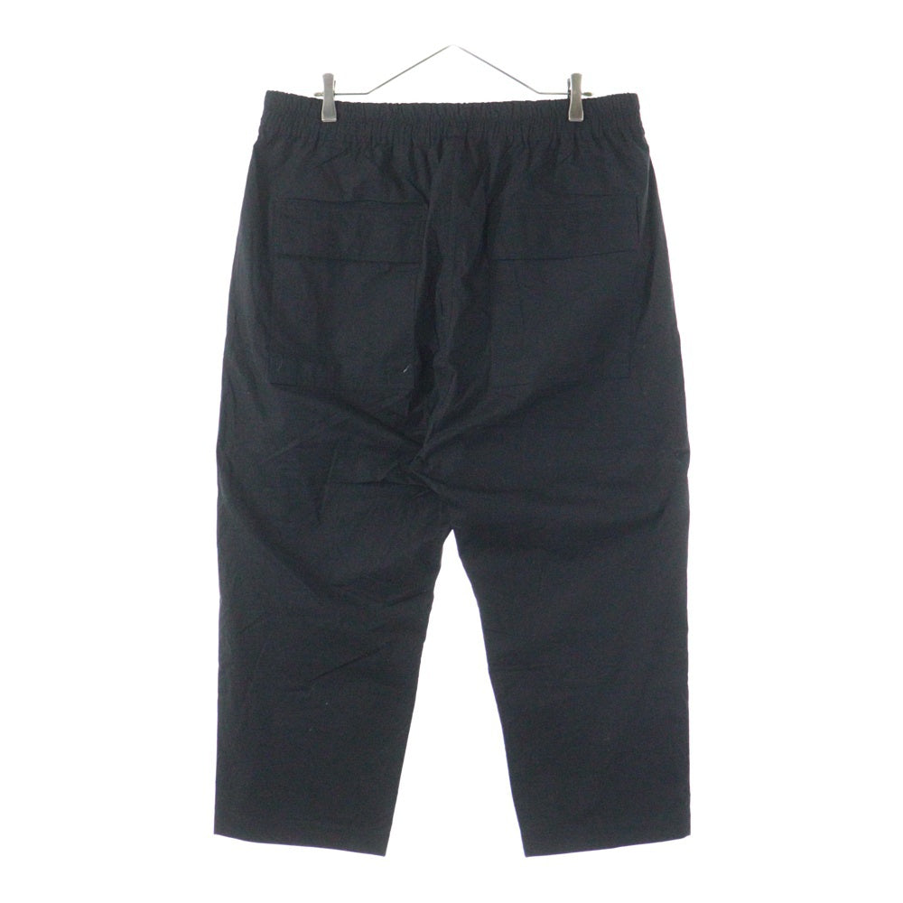 Rick Owens(リックオウエンス) 20SS Drawstring Poplin Astaires Cropped Pant ドローストリング クロップドパンツ ブラック RR20S7395-P