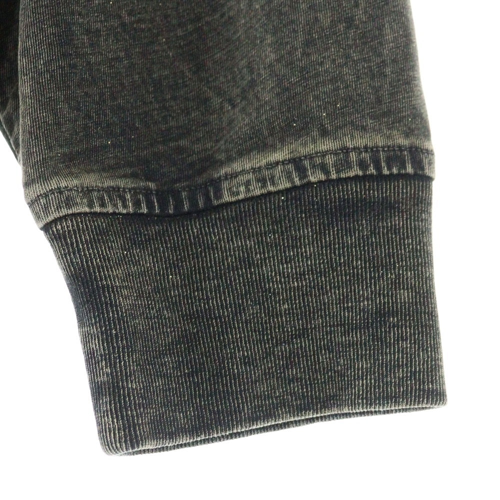 ALEXANDER WANG(アレキサンダーワン) Logo Embossed Crewneck T-Shirt ラメ加工 長袖Tシャツ グレー 4CC3231413