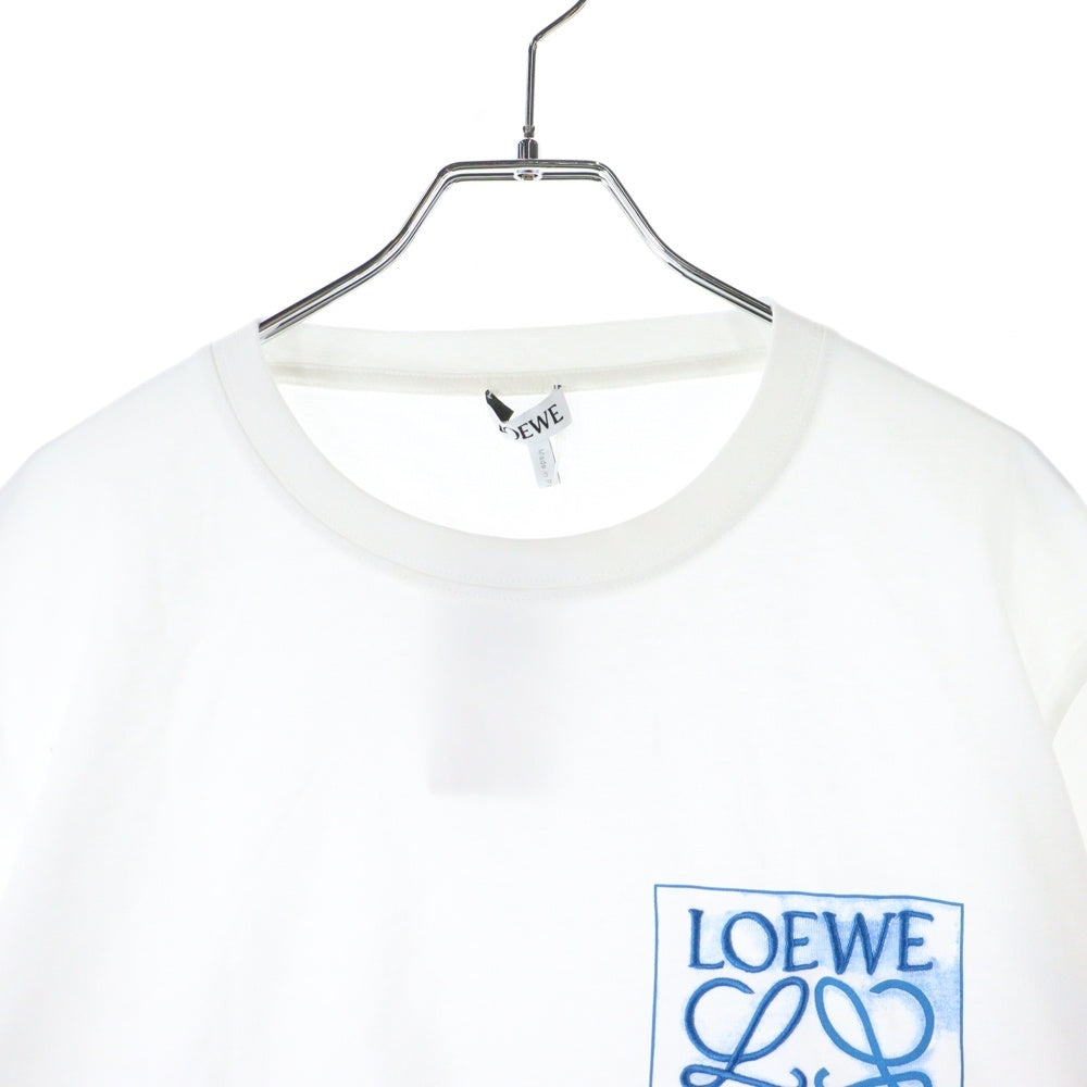 LOEWE(ロエベ) Anagram T-Shirt アナグラムロゴ刺繍 半袖Tシャツ ホワイト H526Y22X25