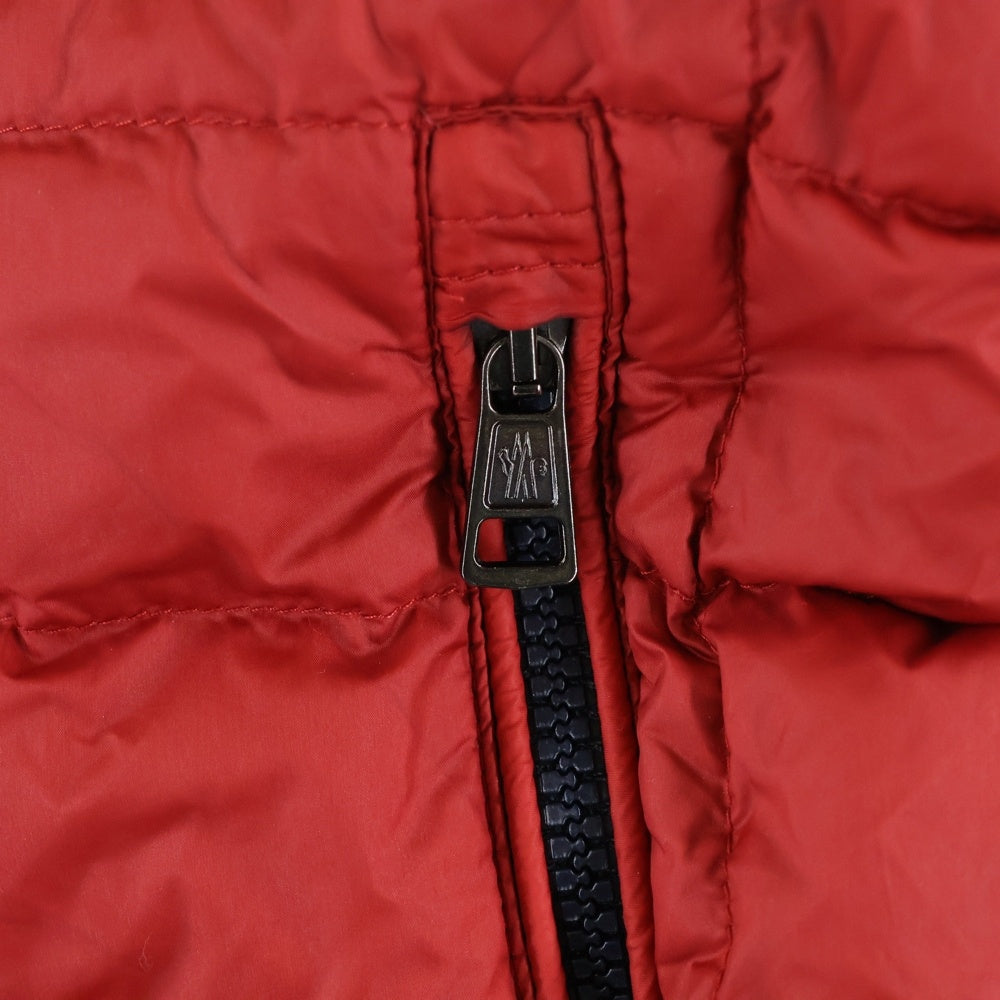 MONCLER(モンクレール) MAGLIONE TRICOT CARDIGAN ダウン切替 ジップアップニットパーカー フーディー レッド 420919404000 97338