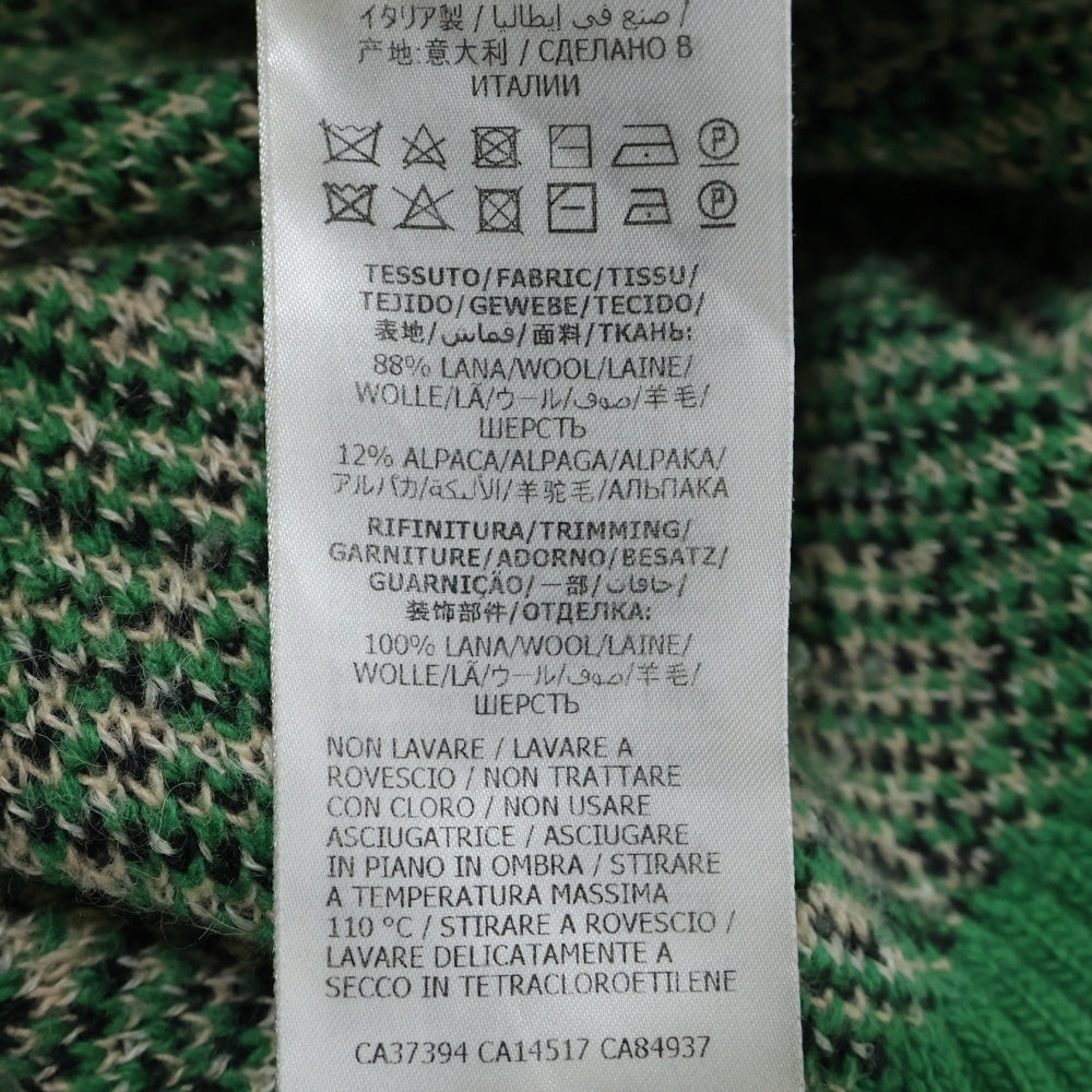 GUCCI(グッチ) ×Disney Mickey Mouse Pattern Crewneck Knitted Sweater ディズニー クルーネックウールニットセーター グリーン 601563 XKA57