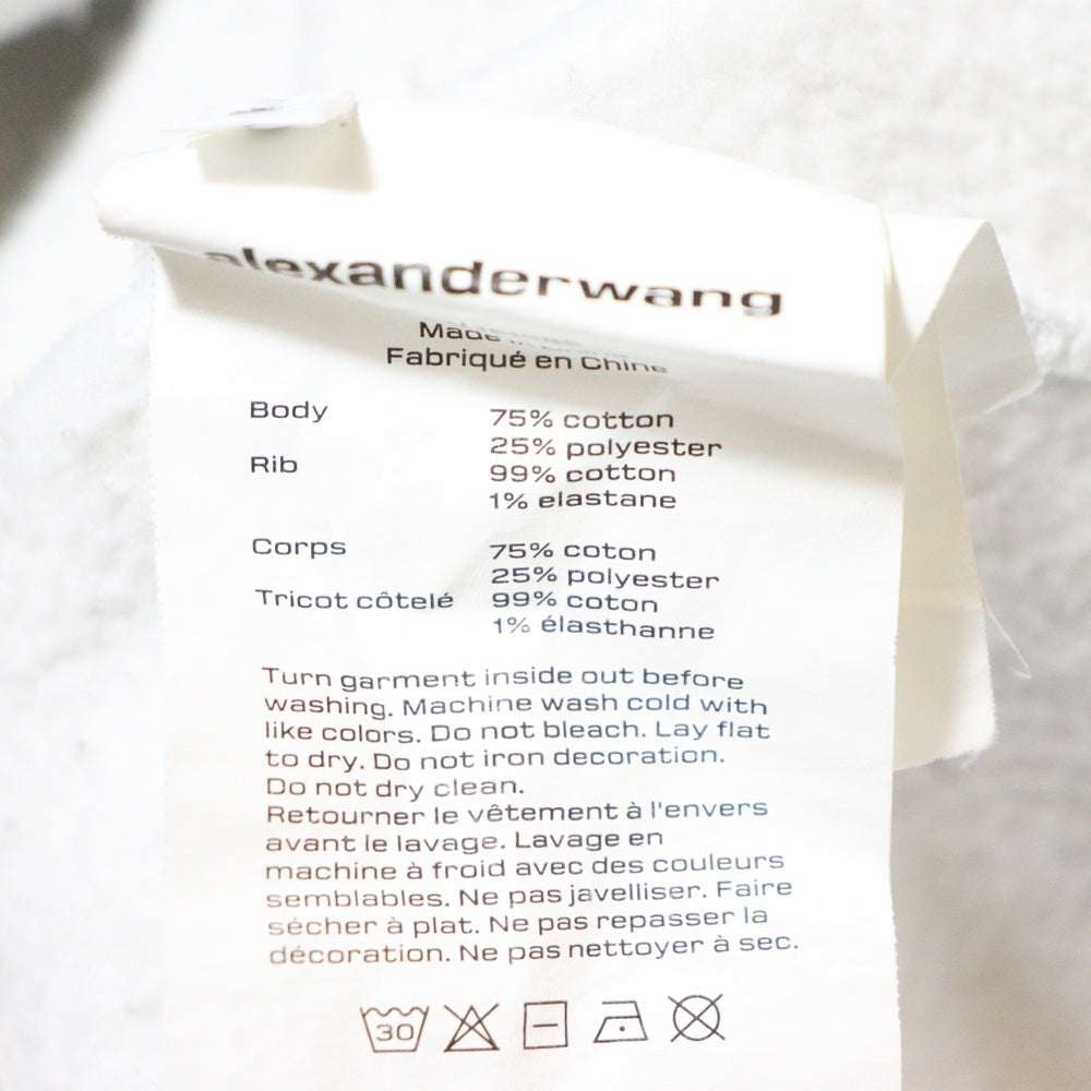 ALEXANDER WANG(アレキサンダーワン) Sweatshirt ロゴプリント クルーネックスウェットトレーナー グレー