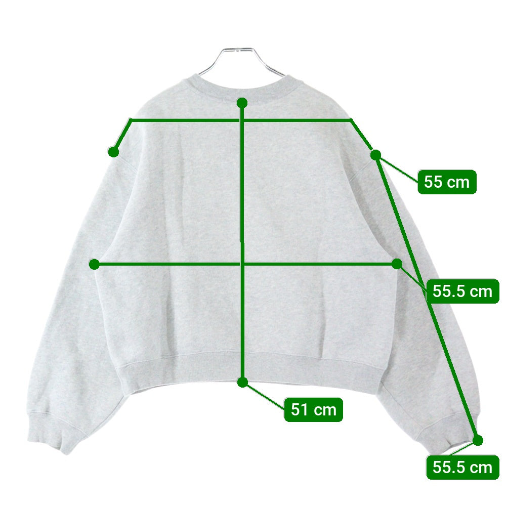 ALEXANDER WANG(アレキサンダーワン) Sweatshirt ロゴプリント クルーネックスウェットトレーナー グレー