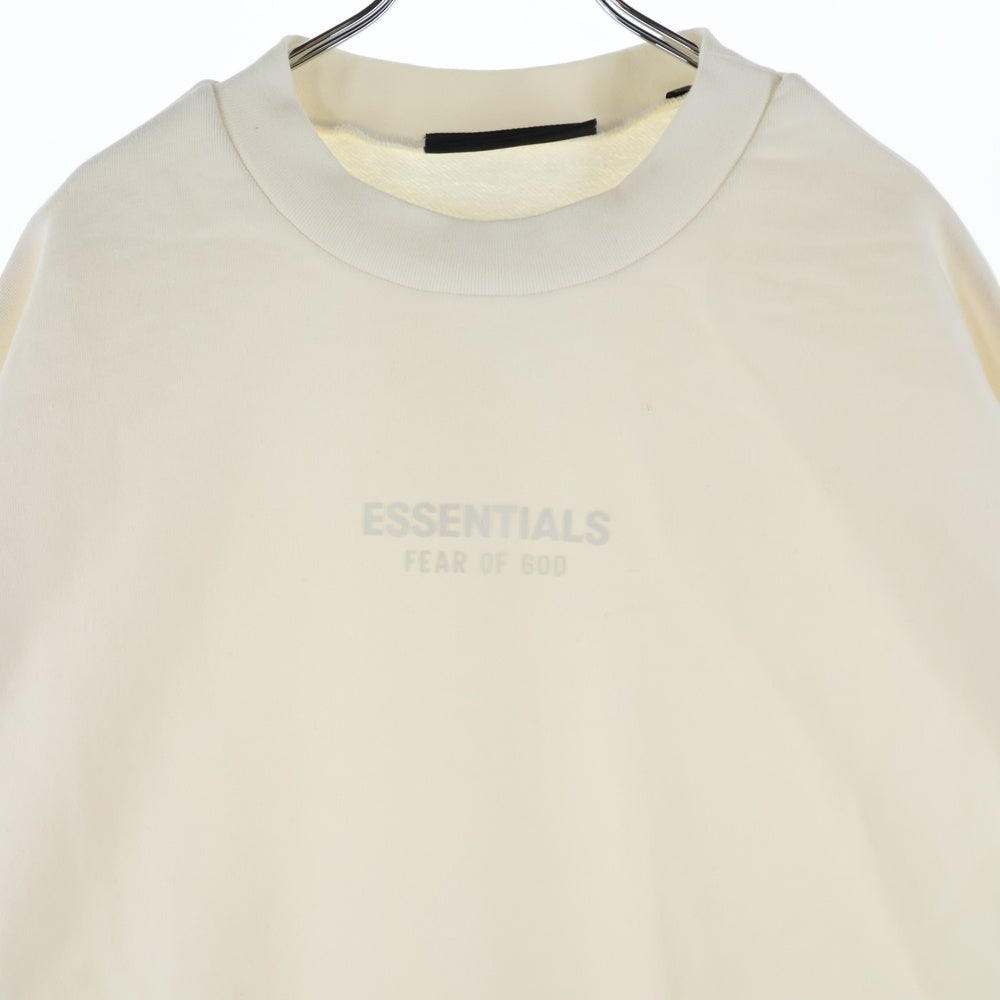 FEAR OF GOD ESSENTIALS(フィアオブゴッド エッセンシャルズ) SWEATSHIRT ラバーロゴ クルーネックスウェットトレーナー ホワイト