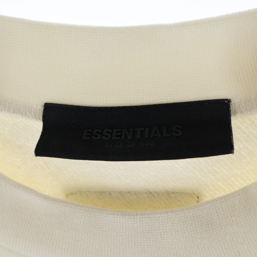 FEAR OF GOD ESSENTIALS(フィアオブゴッド エッセンシャルズ) SWEATSHIRT ラバーロゴ クルーネックスウェットトレーナー ホワイト