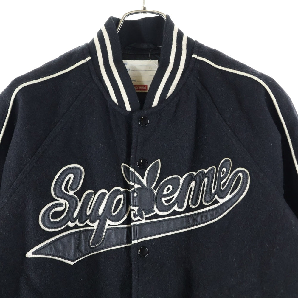 SUPREME(シュプリーム) 17AW ×Playboy Wool Varsity Jacket  