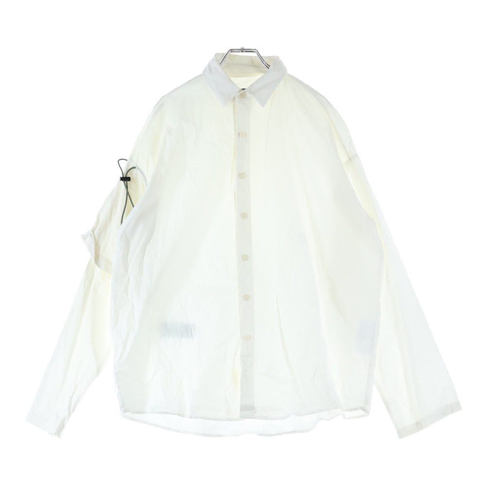 ADER ERROR(アーダーエラー) O/S LS SHT 再構築長袖シャツ ホワイト