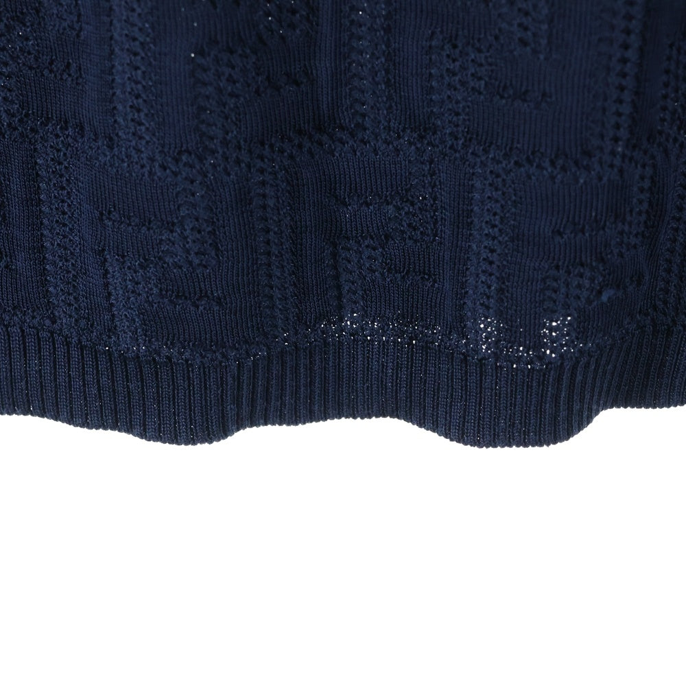 FENDI(フェンディ) FF Logo Knit Shirt FFロゴ ニットワンピース レディース ネイビー FZDA93 ABWQ