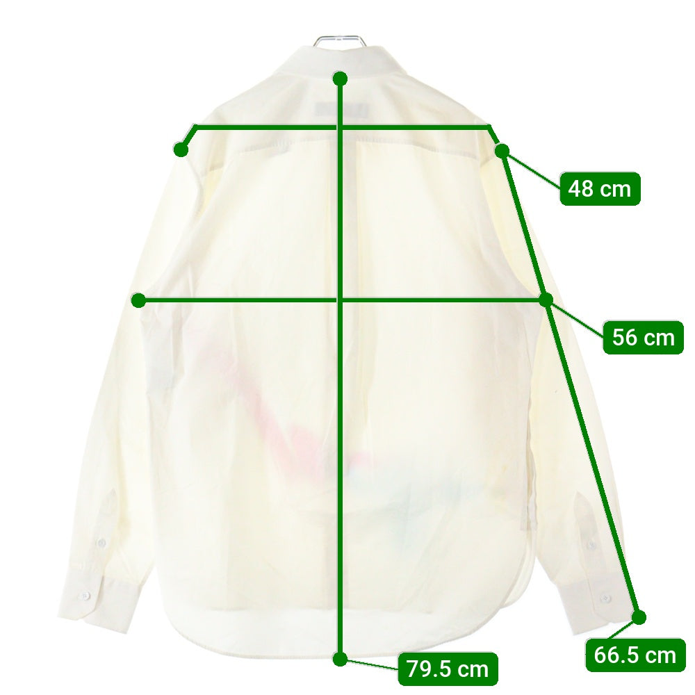 LOUIS VUITTON(ルイヴィトン) 21AW End Goal Printed Shirt 長袖シャツ ホワイト RM212 AS1 HLS89W