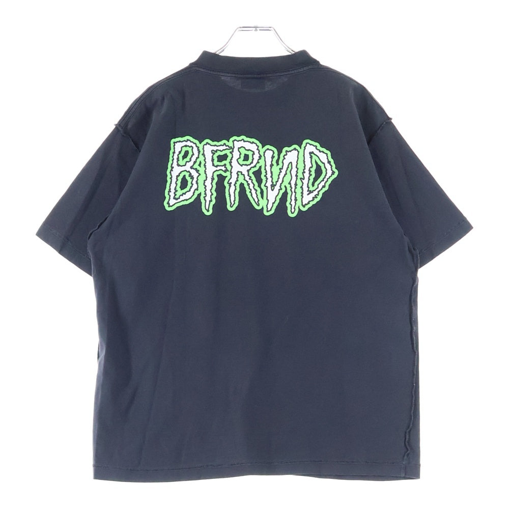 BALENCIAGA(バレンシアガ) BFRND Series In Side Out T-Shirt ダメージ加工 半袖Tシャツ ブラック 790363 TQVG8