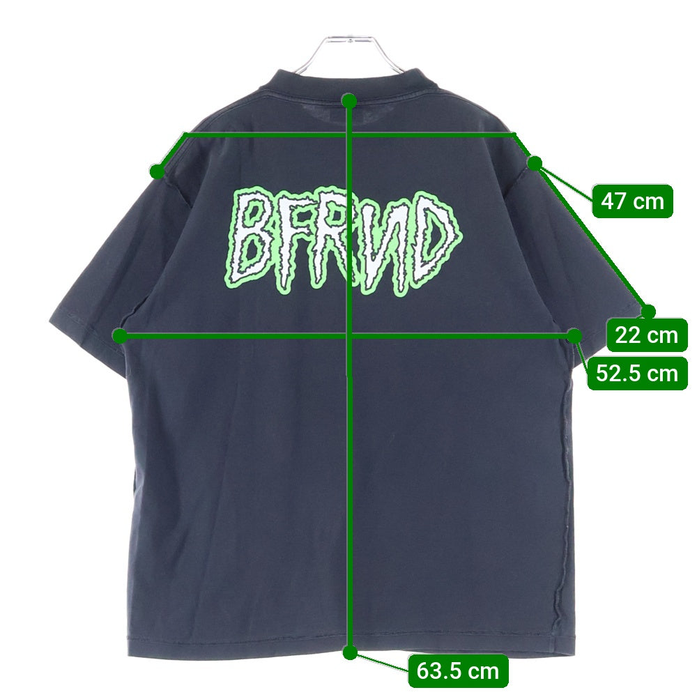 BALENCIAGA(バレンシアガ) BFRND Series In Side Out T-Shirt ダメージ加工 半袖Tシャツ ブラック 790363 TQVG8