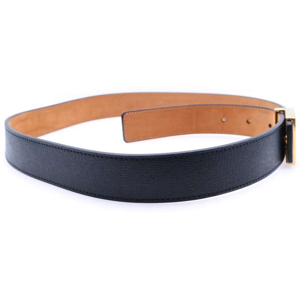 FENDI(フェンディ) Monster Black & Gold Bug Eye Buckle Calf Skin Leather Belt レザーベルト ブラック 150477904