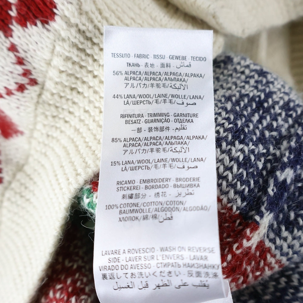 GUCCI(グッチ) ARGYLLE CHECK CARDIGAN アーガイルチェック ニットカーディガン マルチ 595464 XKAXT