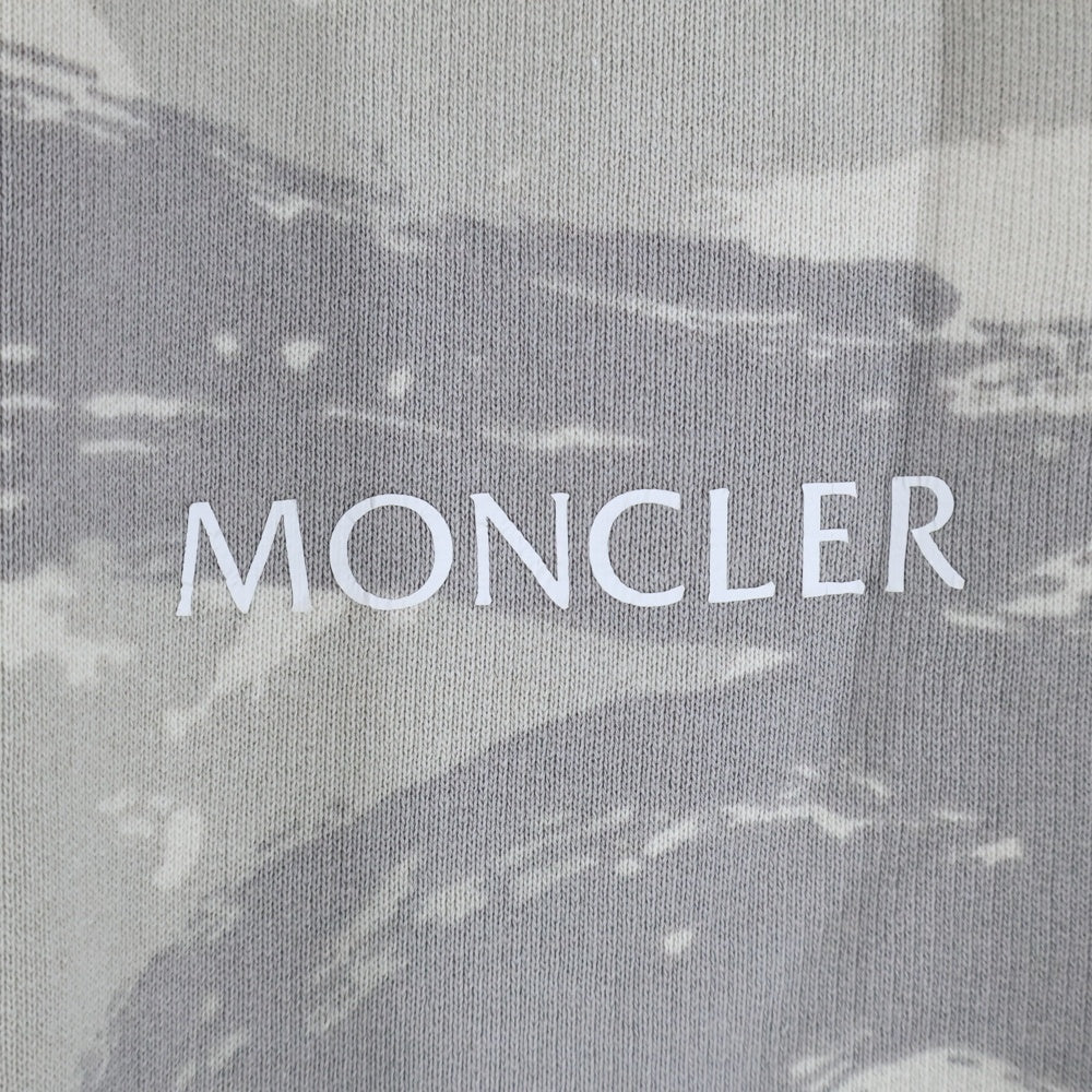 MONCLER(モンクレール) 22AW ×HYKE LOGO PATCH SWEAT PANTS ハイク ロゴパッチ クルーネック スウェットパンツ グレー レディース H209K8G00001