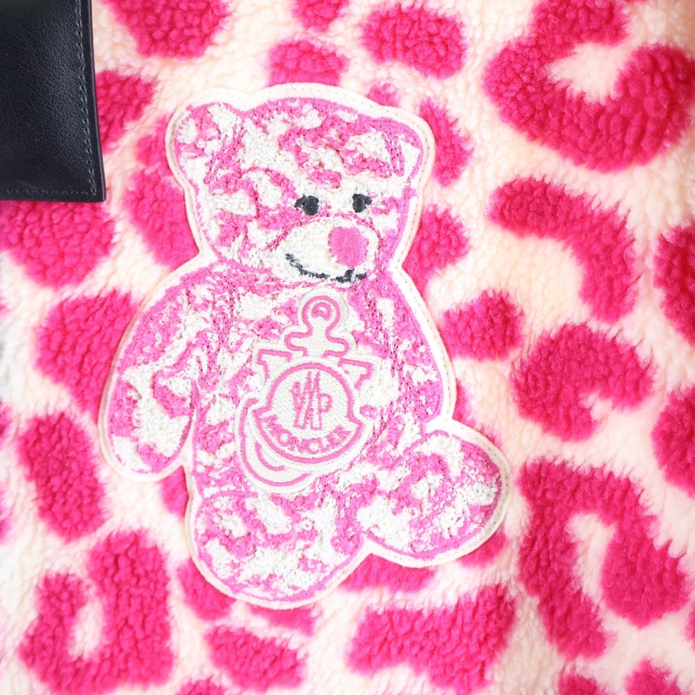MONCLER(モンクレール) ×JW Anderson PINK JACKET BEAR JACKET JWアンダーソン ベアーロゴパッチ ジップアップジャケット ブルゾン ピンク I10931A00002