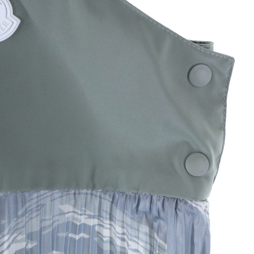 MONCLER(モンクレール) 22AW ×HYKE PLEATS ONE PIECE ハイク プリーツ マキシ ワンピース グレー レディース H209K2G00001