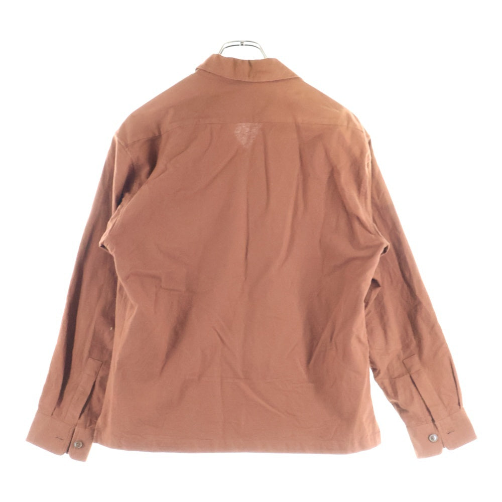 SCHOTT(ショット) LS NEL SHIRT PLAIN 長袖ネルシャツ ブラウン