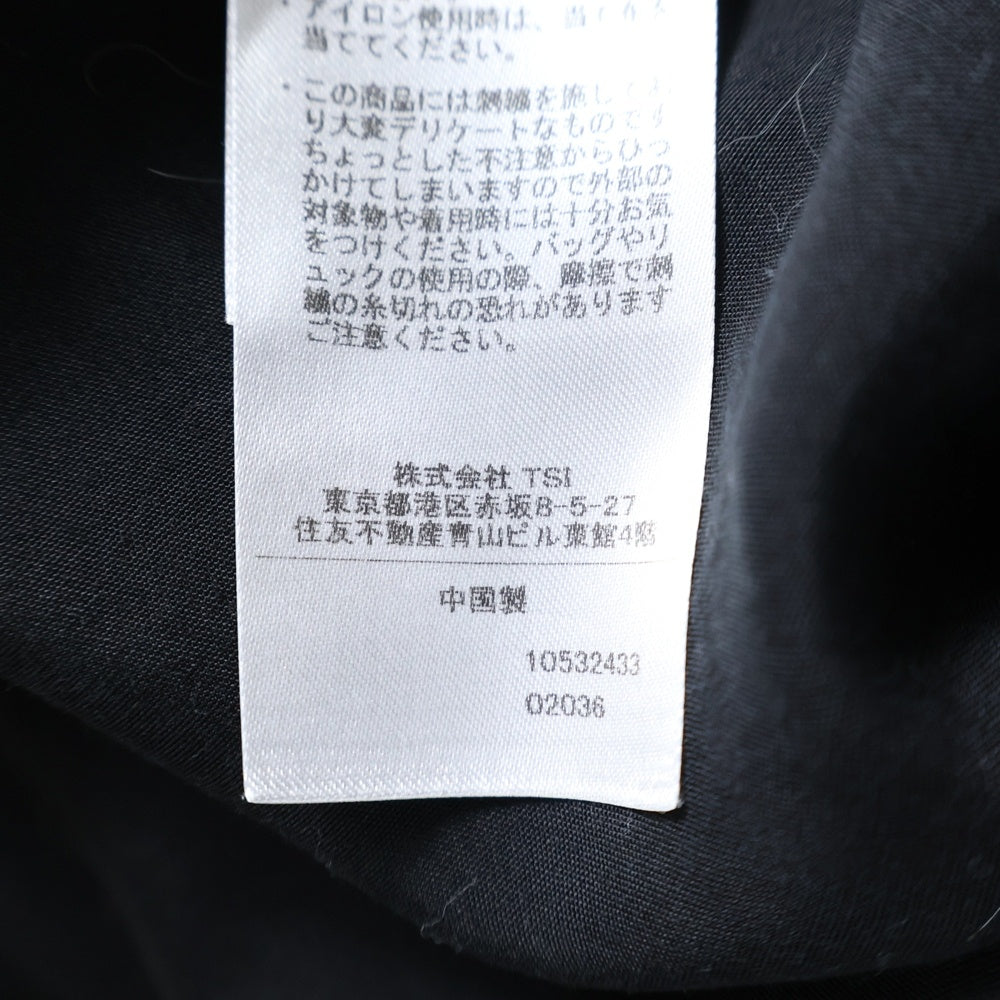 SCHOTT(ショット) BOWLING SHIRT ボウリングシャツ 長袖シャツ ブラック