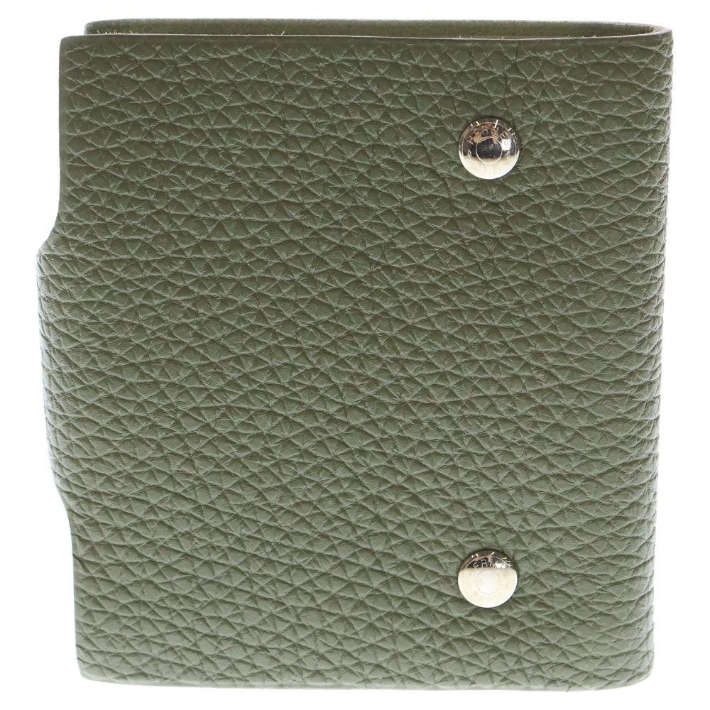 HERMES(エルメス) ユリス ミニ トゴ レザー手帳カバー カーキ □N刻印