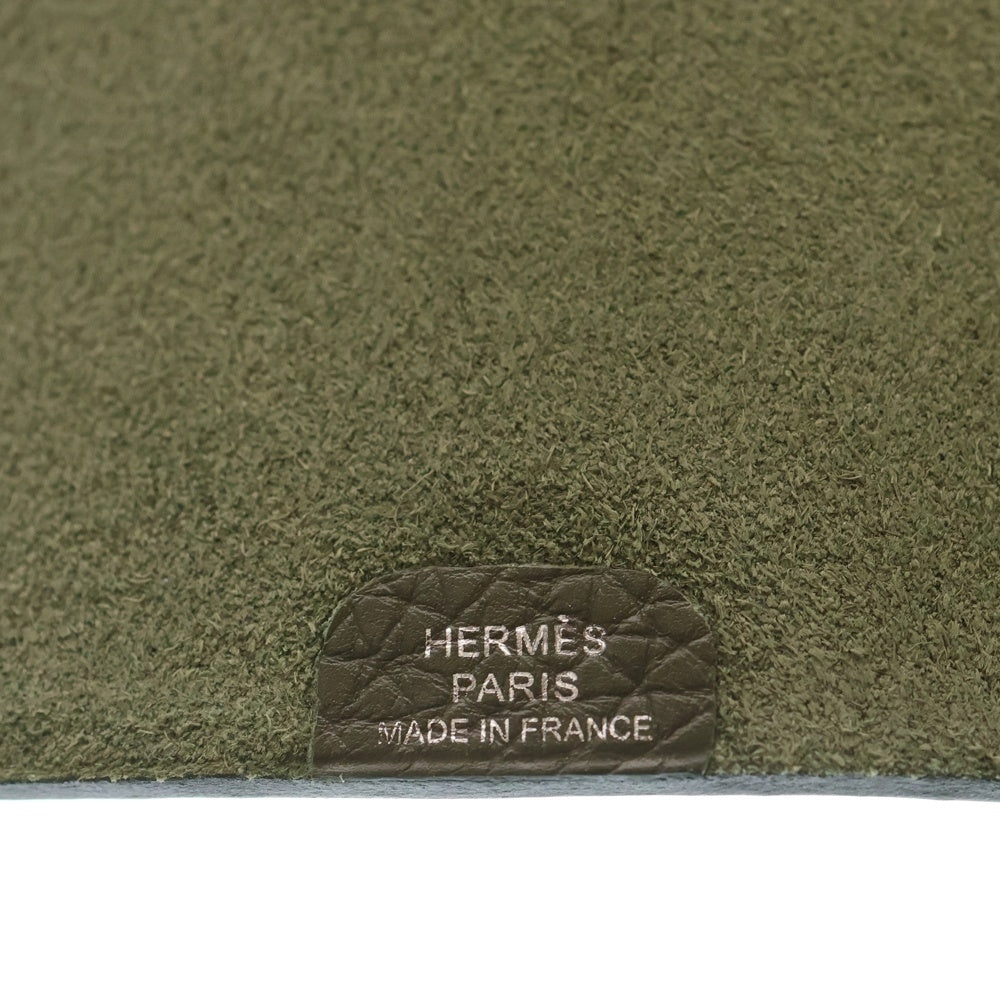 HERMES(エルメス) ユリス ミニ トゴ レザー手帳カバー カーキ □N刻印