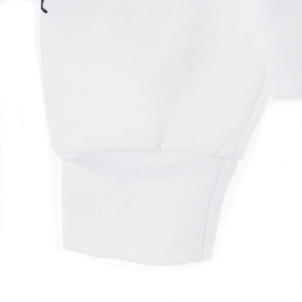CHROME HEARTS(クロムハーツ) SWTSHRT HD ZIP スクロールラベルプリント ダガージップ ジップアップスウェットパーカー フーディー ホワイト