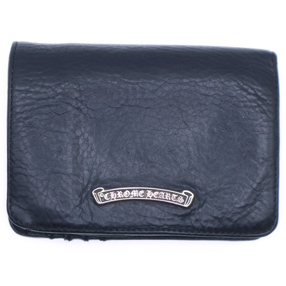 CHROME HEARTS(クロムハーツ) JOEY ジョーイ レザーウォレット 2つ折り財布 ブラック BCA365