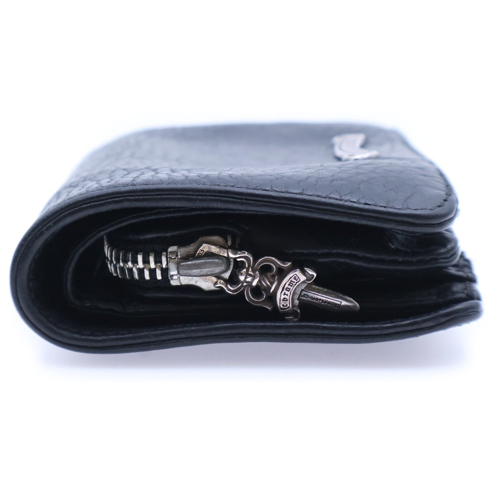 CHROME HEARTS(クロムハーツ) JOEY ジョーイ レザーウォレット 2つ折り財布 ブラック BCA365