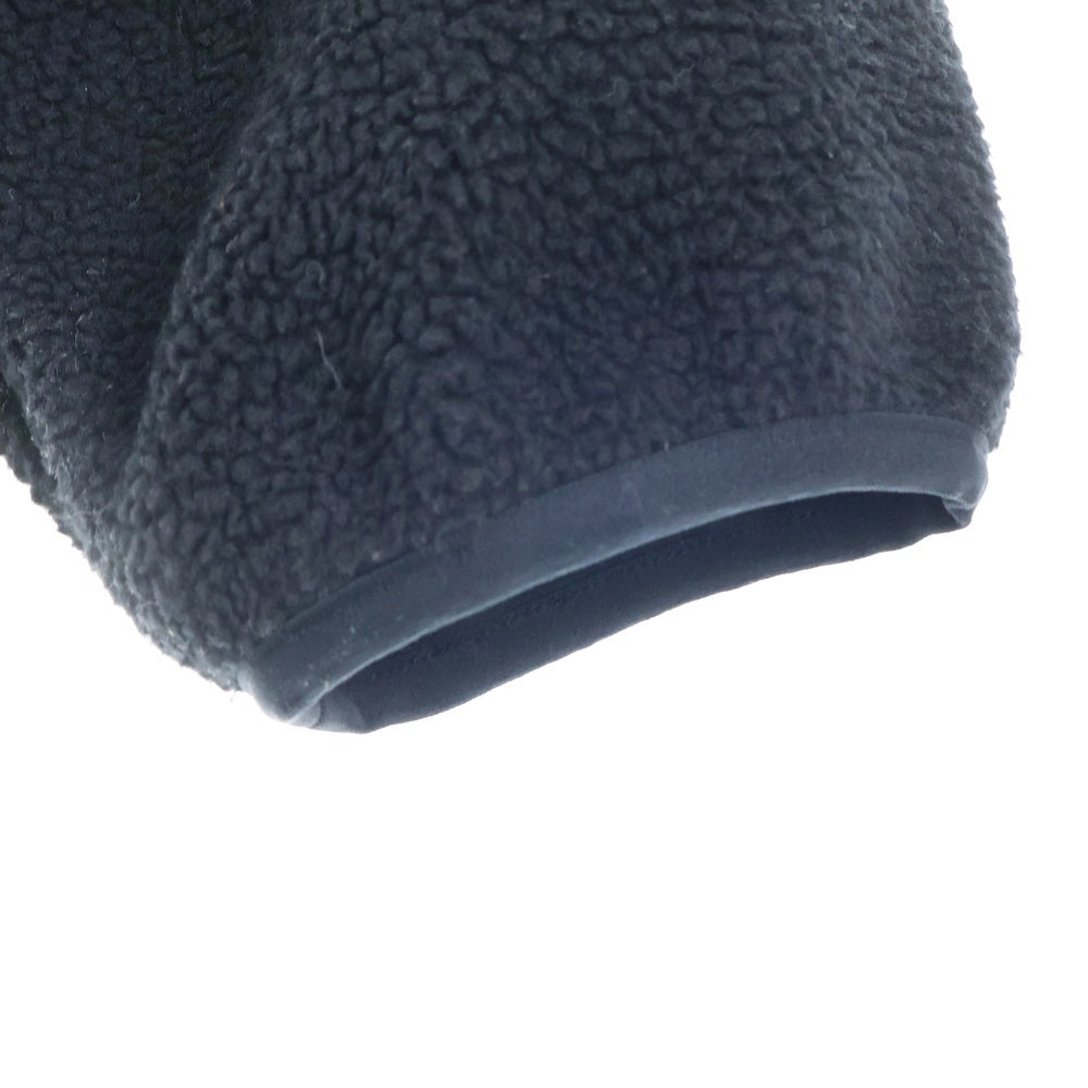 FEAR OF GOD ESSENTIALS(フィアオブゴッド エッセンシャルズ) FLEECE SWEATER ラバーロゴ ボアフリース クルーネックニットセーター ブラック