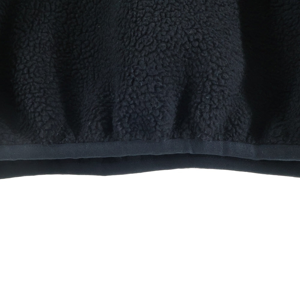 FEAR OF GOD ESSENTIALS(フィアオブゴッド エッセンシャルズ) FLEECE SWEATER ラバーロゴ ボアフリース クルーネックニットセーター ブラック