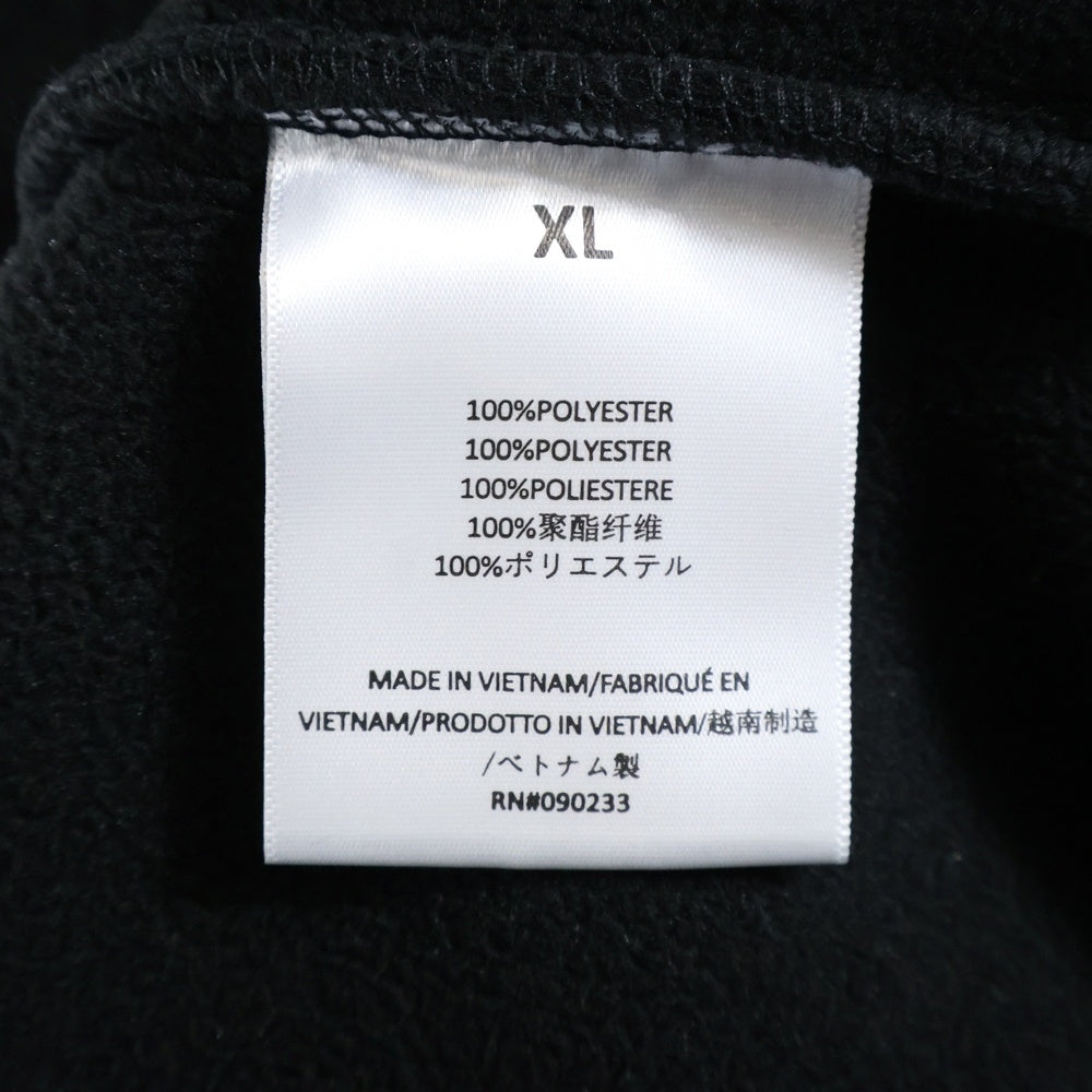 FEAR OF GOD ESSENTIALS(フィアオブゴッド エッセンシャルズ) FLEECE SWEATER ラバーロゴ ボアフリース クルーネックニットセーター ブラック