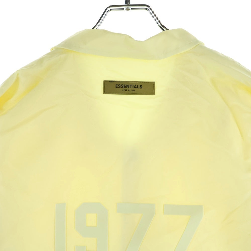 FEAR OF GOD ESSENTIALS(フィアオブゴッド エッセンシャルズ) NYLON COACH JACKET 1977 ナイロンコーチジャケット イエロー