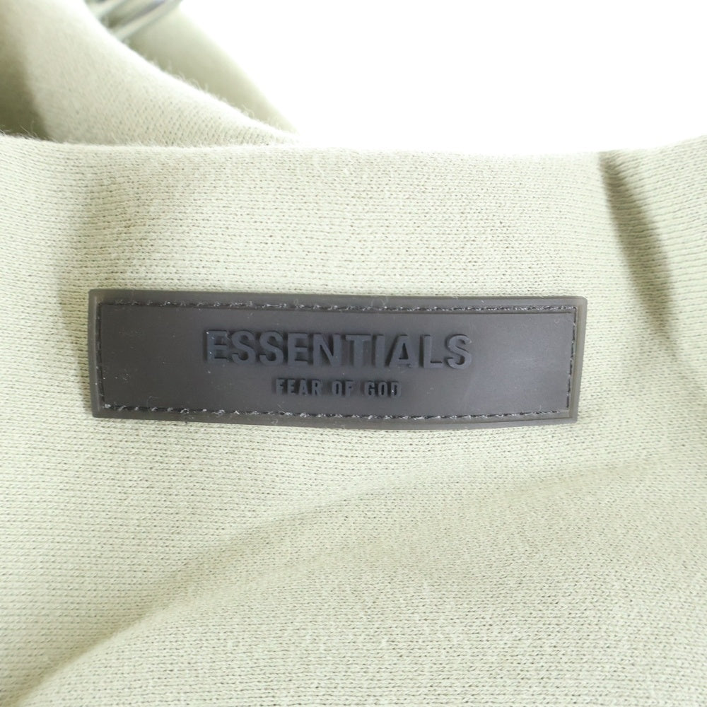 FEAR OF GOD ESSENTIALS(フィアオブゴッド エッセンシャルズ) HOODIE フェルトロゴ プルオーバースウェットパーカー フーディー グリーン