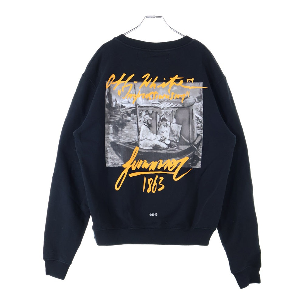 OFF-WHITE(オフホワイト) 19SS Summer Over Sweatshirt クルーネックスウェットトレーナー ブラック OMBA025R19B97009