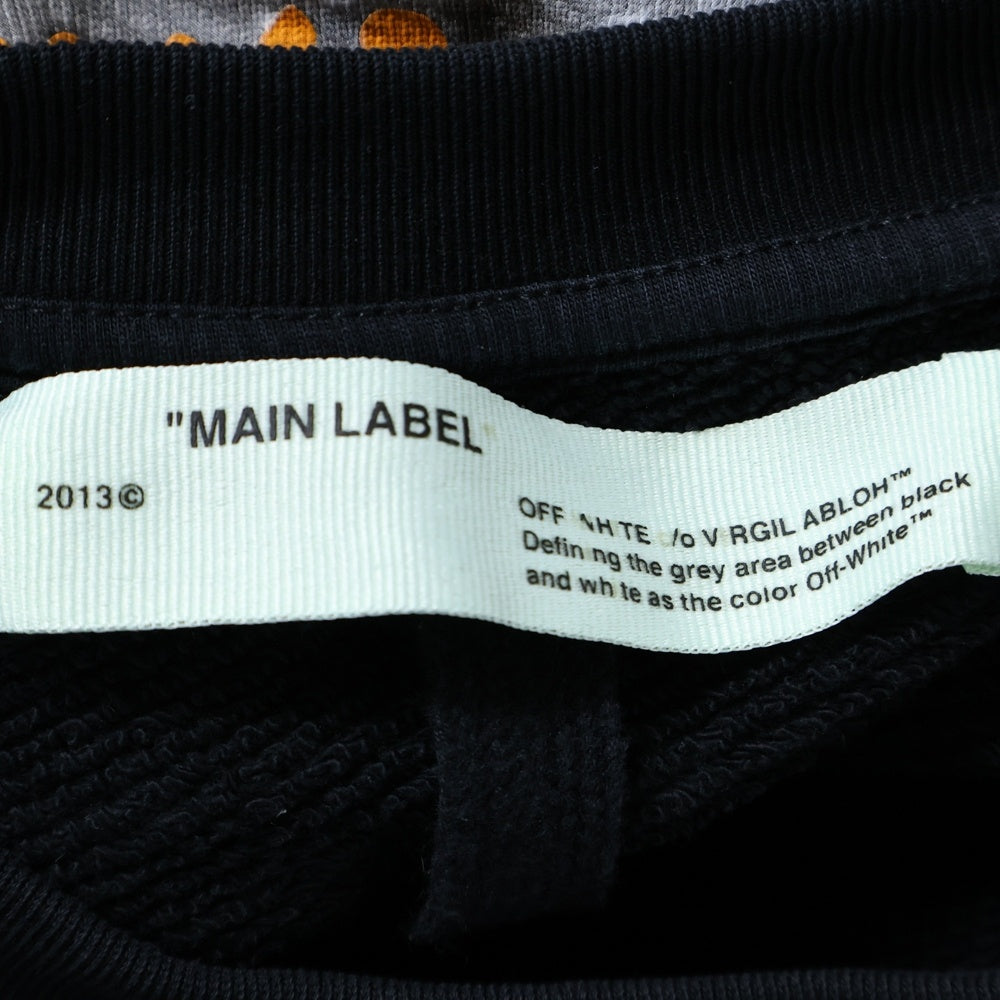 OFF-WHITE(オフホワイト) 19SS Summer Over Sweatshirt クルーネックスウェットトレーナー ブラック OMBA025R19B97009