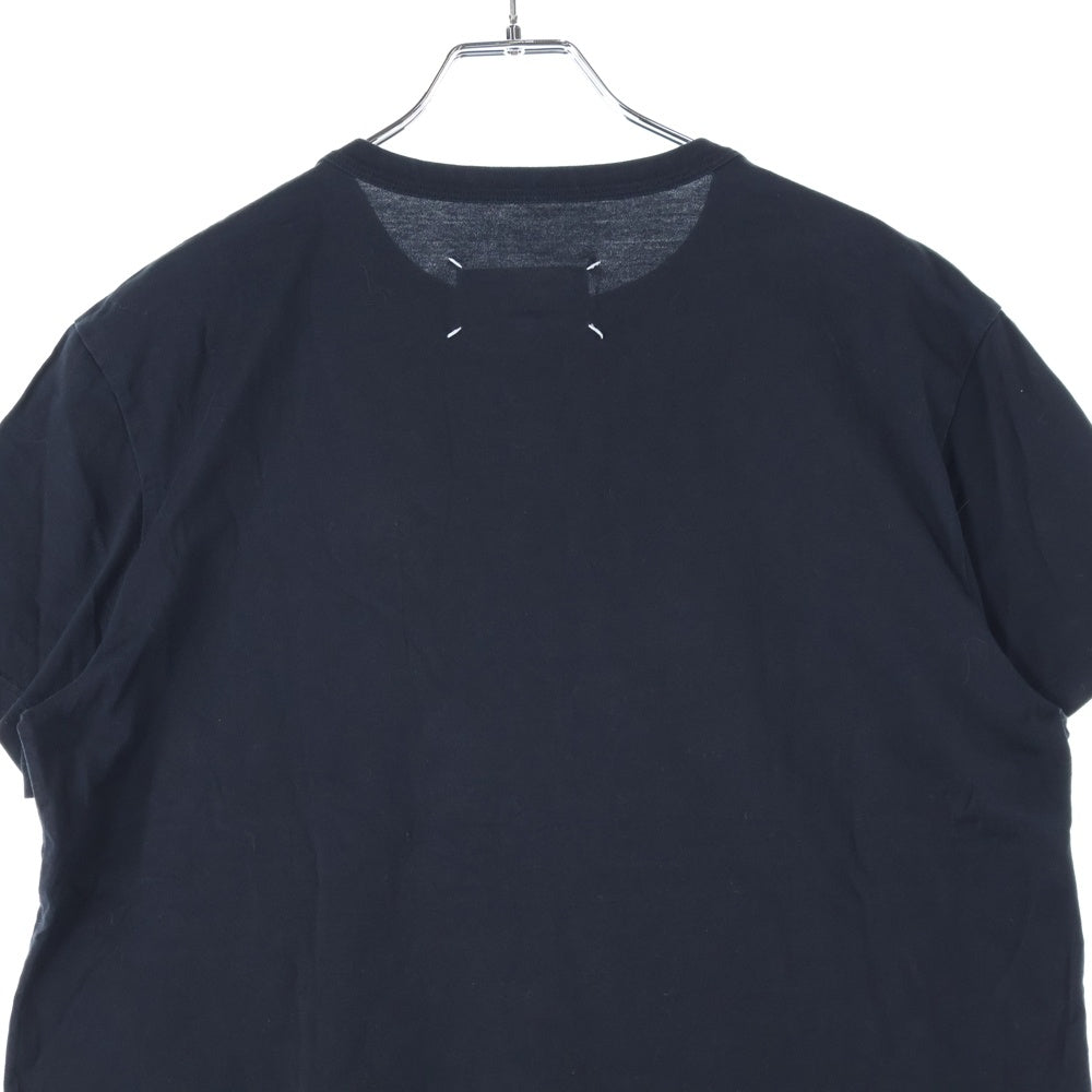 MAISON MARGIELA ネイビー ロゴ刺繍 Tシャツ Maison margiela】☆送料・関税込☆23SSロゴ 刺繍 半袖Tシャツ (Maison