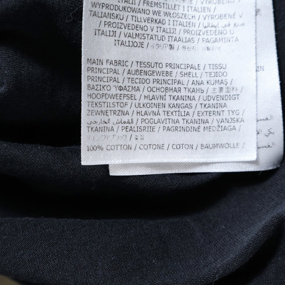 Maison Margiela 1 10(メゾンマルジェラ 1 10) 23SS T-Shirt ロゴ刺繍 半袖Tシャツ ブラック S50GC0684 S22816