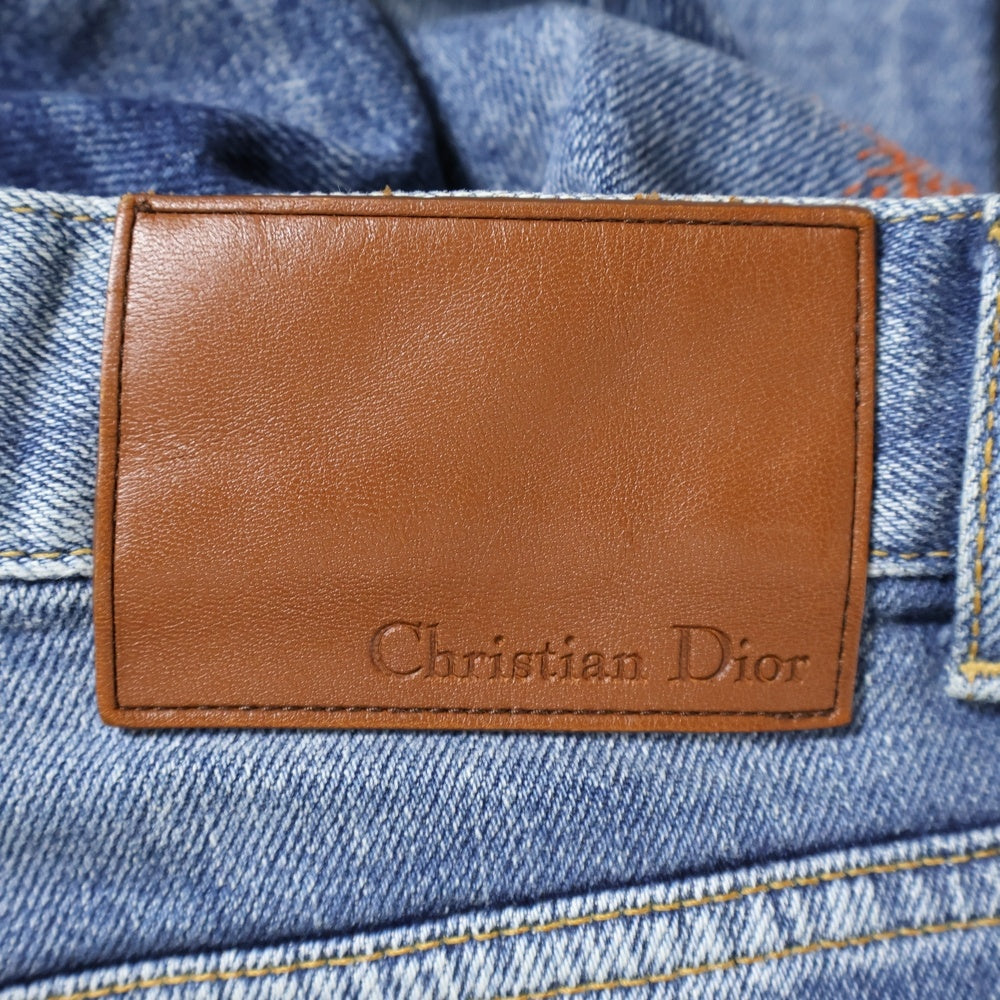 Christian Dior(クリスチャンディオール) 19SS Denim Pants 刺繍デニムパンツ 923D41Z7576
