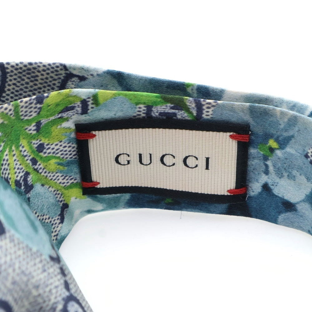 GUCCI(グッチ) Silk Hair Band GG花柄 シルクヘアバンド グレー レディース
